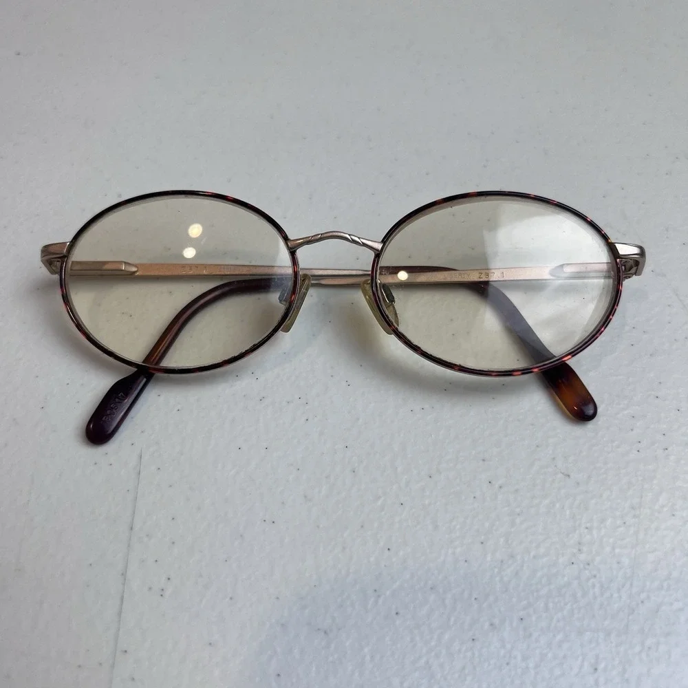 Liberty Optical Vintage Eyeglasses Frame LSS75 #1 Z87.1.‎ C25 Metal FRAMES ONLY